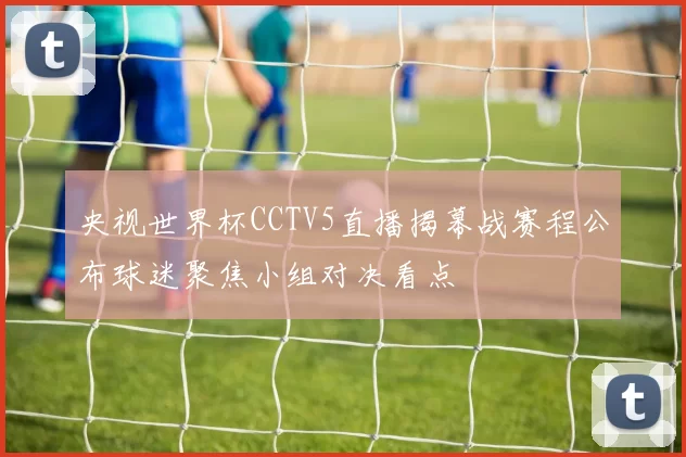 央视世界杯CCTV5直播揭幕战赛程公布球迷聚焦小组对决看点